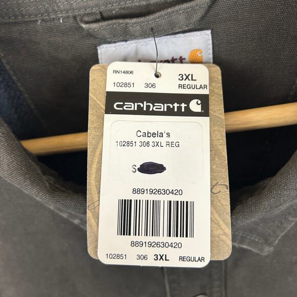 Carhartt Rigby Shacket Shirt Jac Fleece Blanket Lined Rugged Flex Men's Size 3XL - Picture 5 of 11